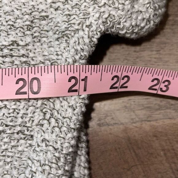 LOFT Outlet Womens Cotton Fringe Hem Open Front Cardigan Sweater Gray Size Small - Picture 6 of 7